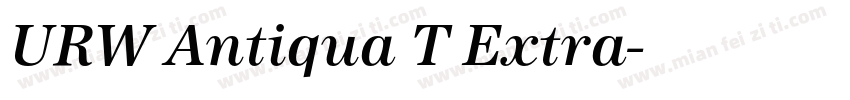URW Antiqua T Extra字体转换
